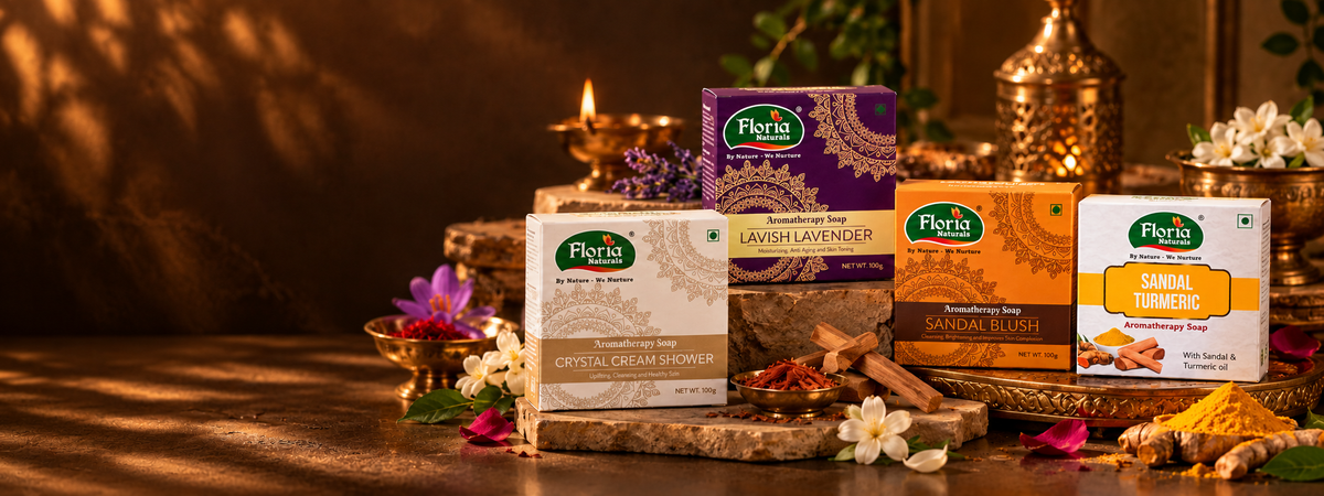 Aromatherapy Bath Soap Online India | High TFM | Floria Naturals