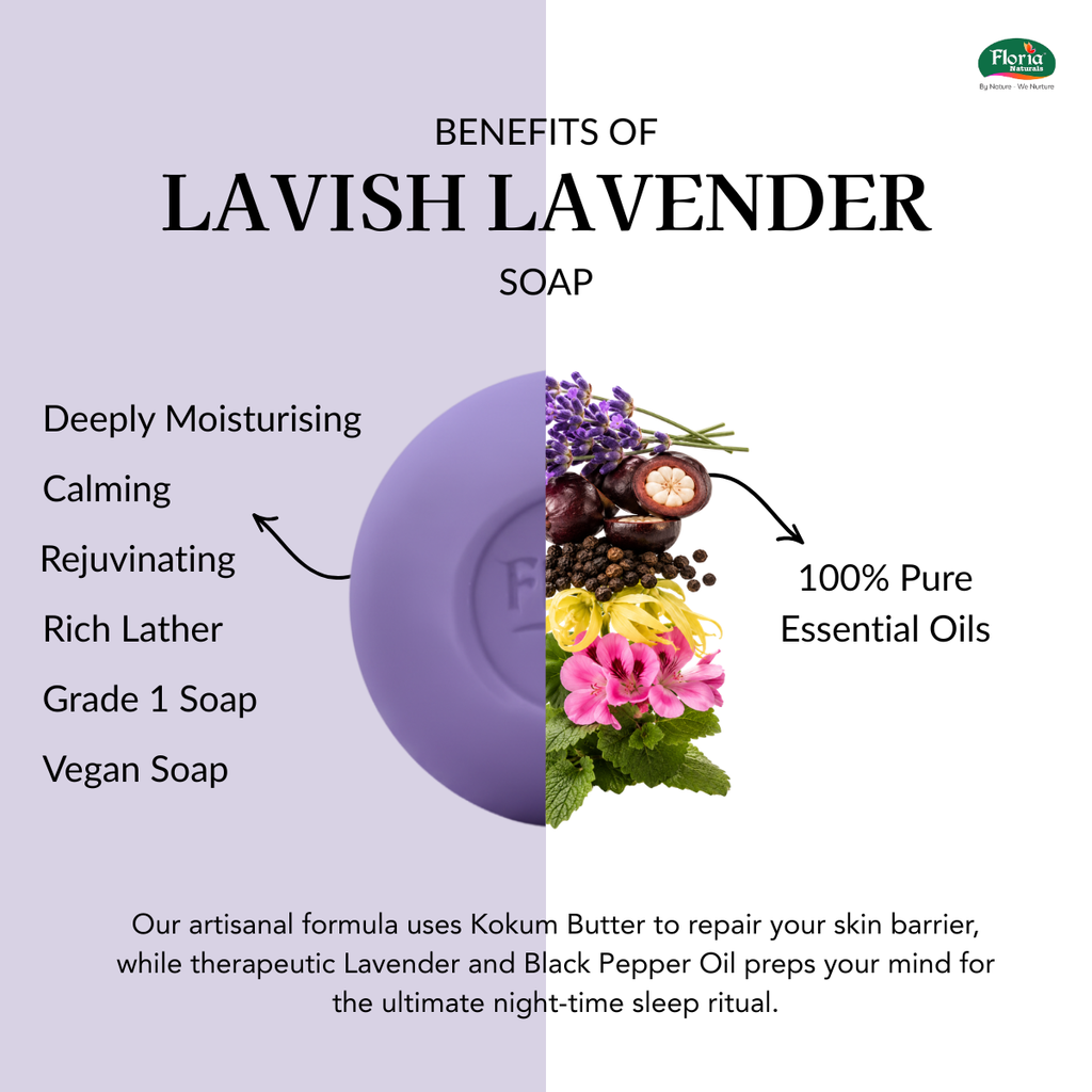Lavish Lavender aromatherapy soap by Floria Naturals, photo