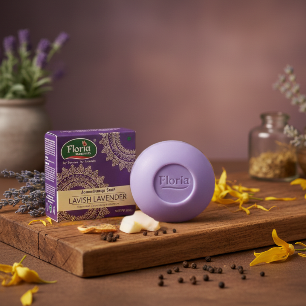 Lavish Lavender aromatherapy soap by Floria Naturals, photo