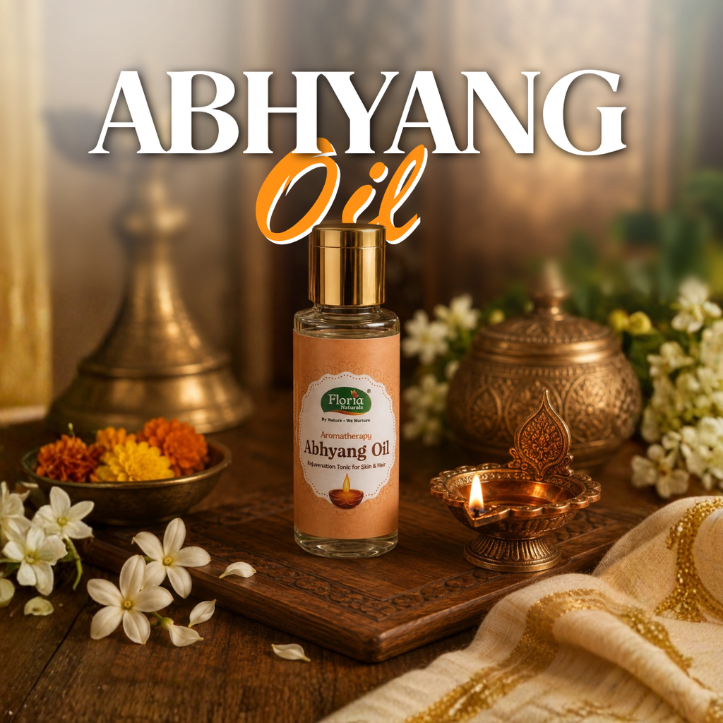 Abhyanga Oil bottle by Floria Naturals