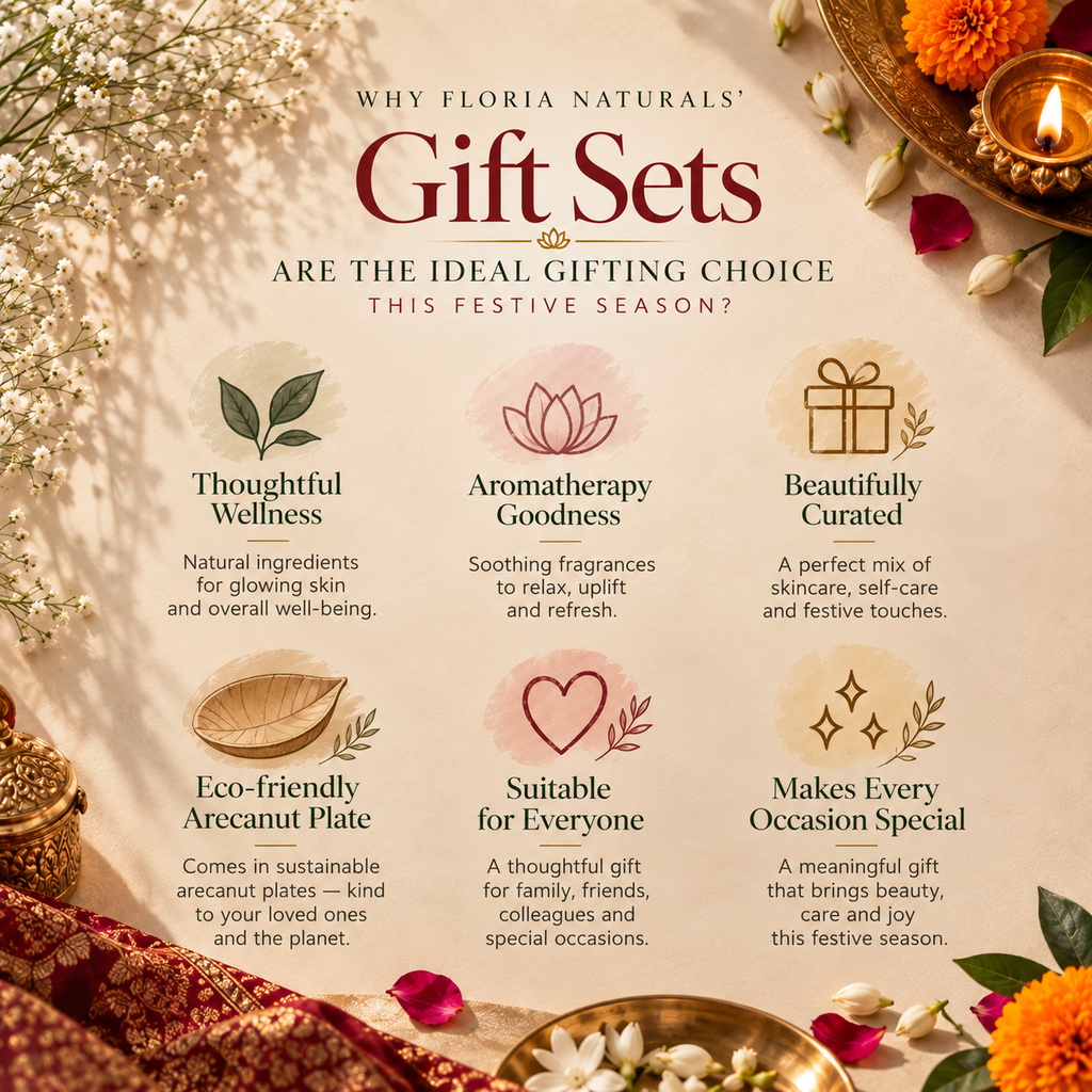 Floria Naturals festive bath and body gift set
