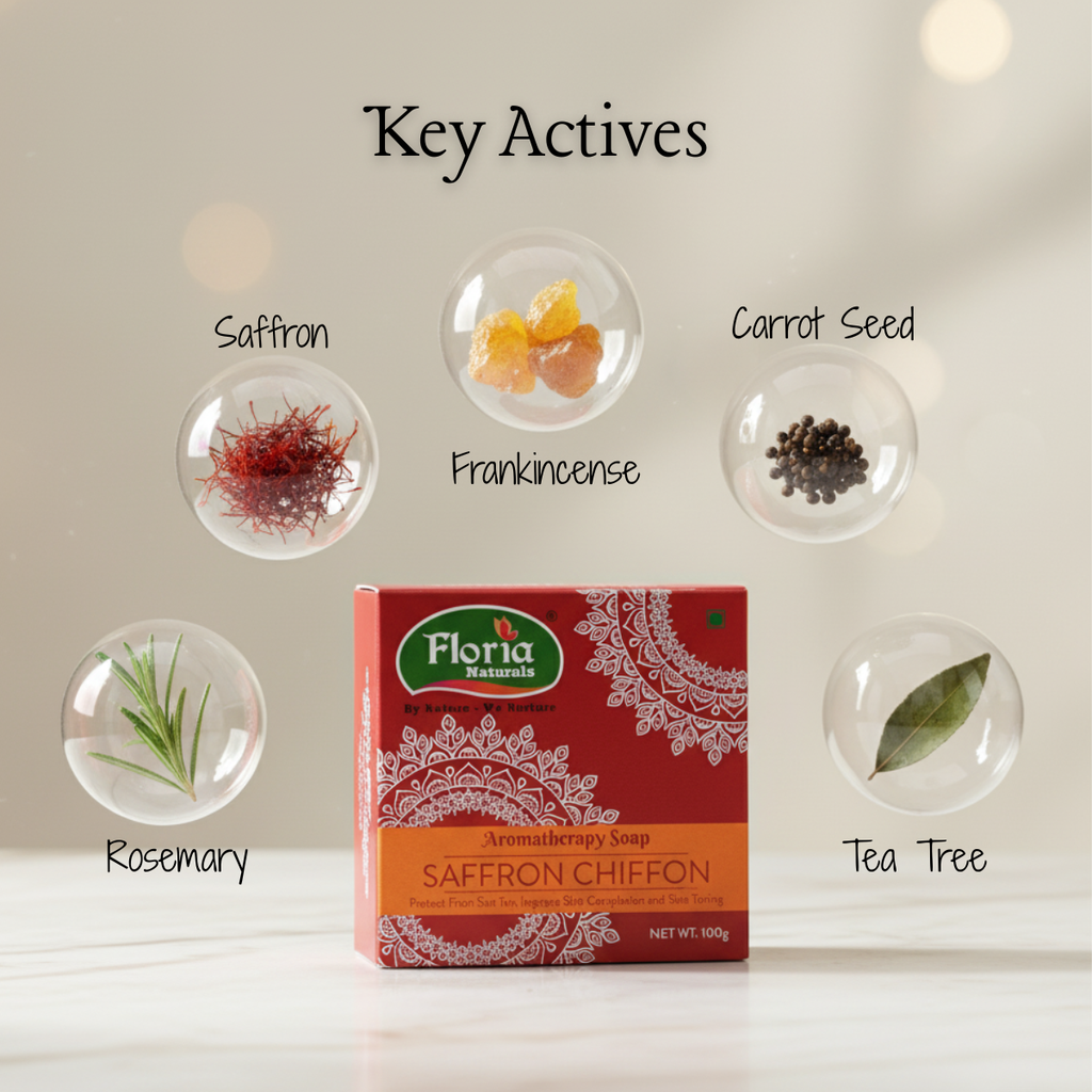 Saffron Chiffon aromatherapy soap by Floria Naturals, photo 6