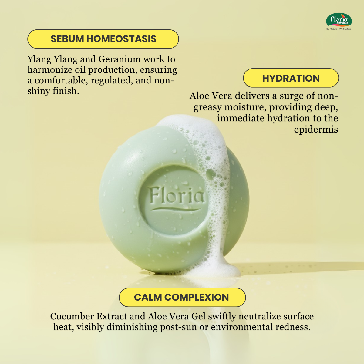 Aloe Cucumber aromatherapy soap by Floria Naturals, photo 3