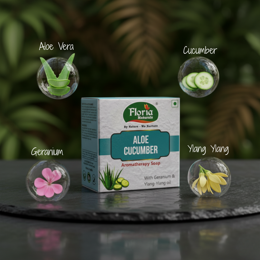 Aloe Cucumber aromatherapy soap by Floria Naturals, photo 4
