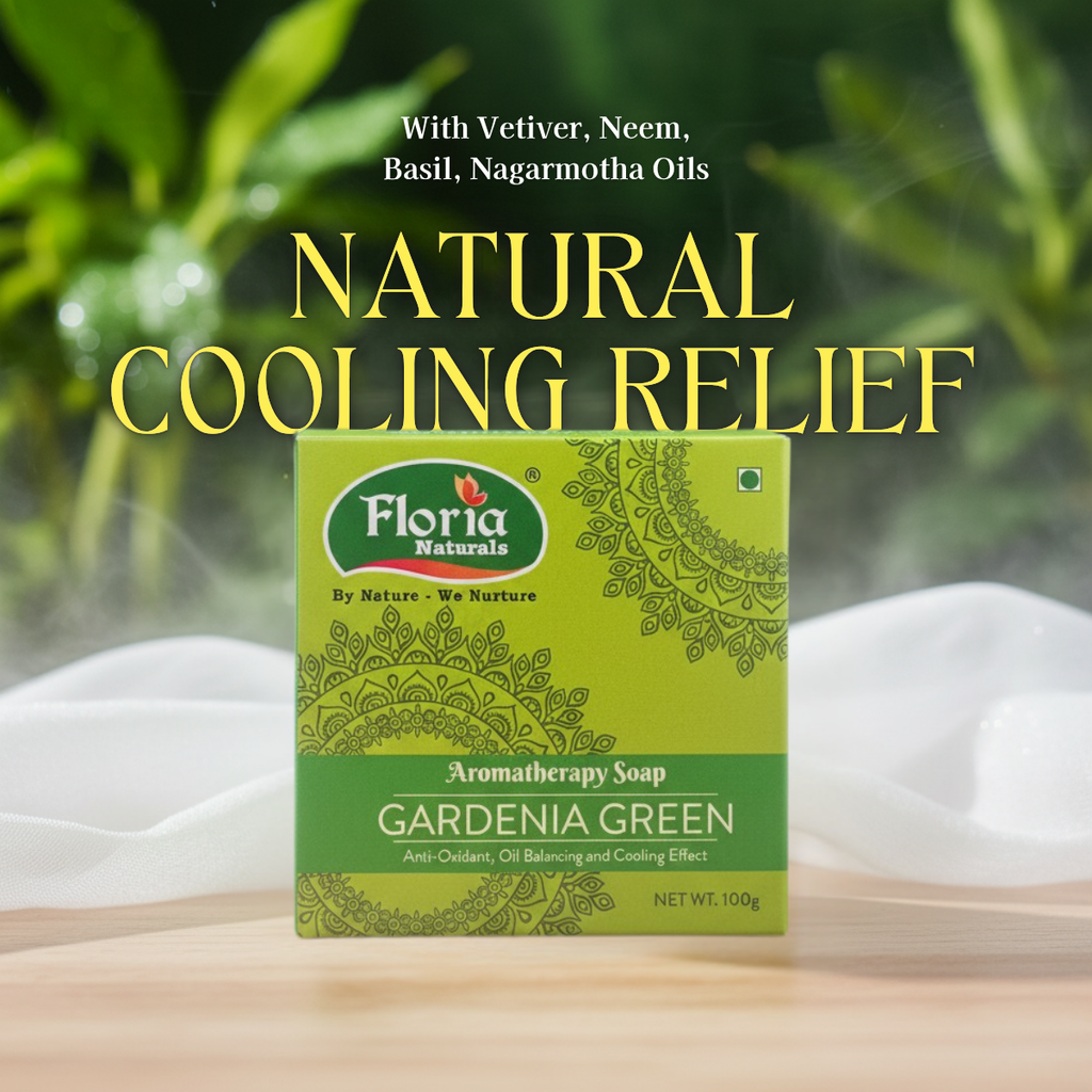 Gardenia Green aromatherapy soap by Floria Naturals, photo 3