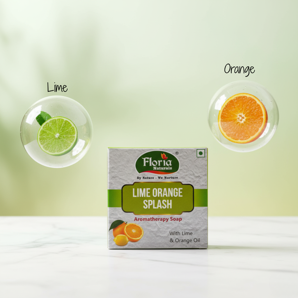 Lime Orange Splash aromatherapy soap by Floria Naturals, photo 4