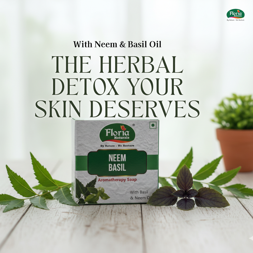 Neem Basil aromatherapy soap by Floria Naturals, photo 2