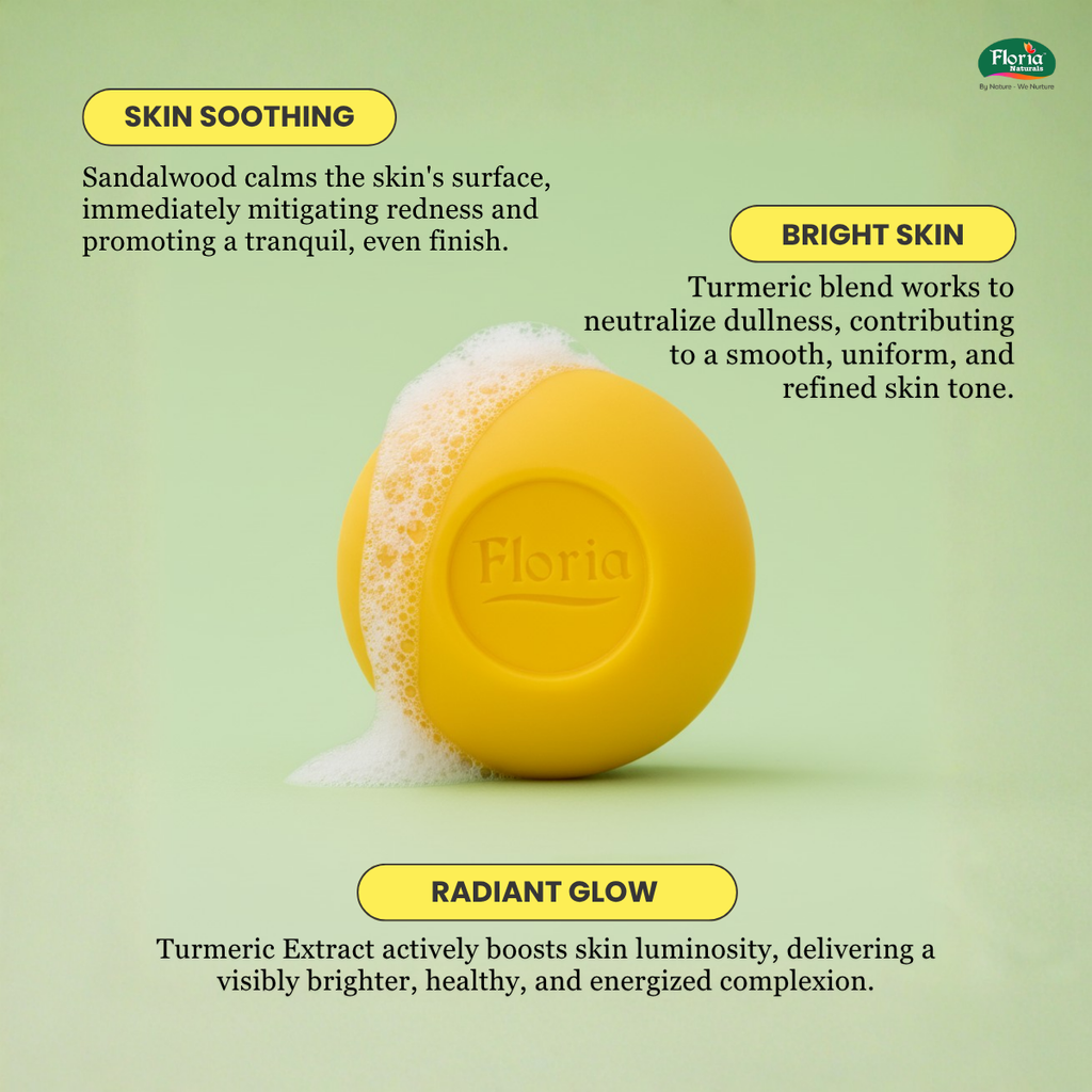 Sandal Turmeric aromatherapy soap by Floria Naturals, photo 3