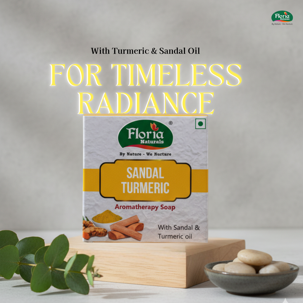 Sandal Turmeric aromatherapy soap by Floria Naturals, photo 4