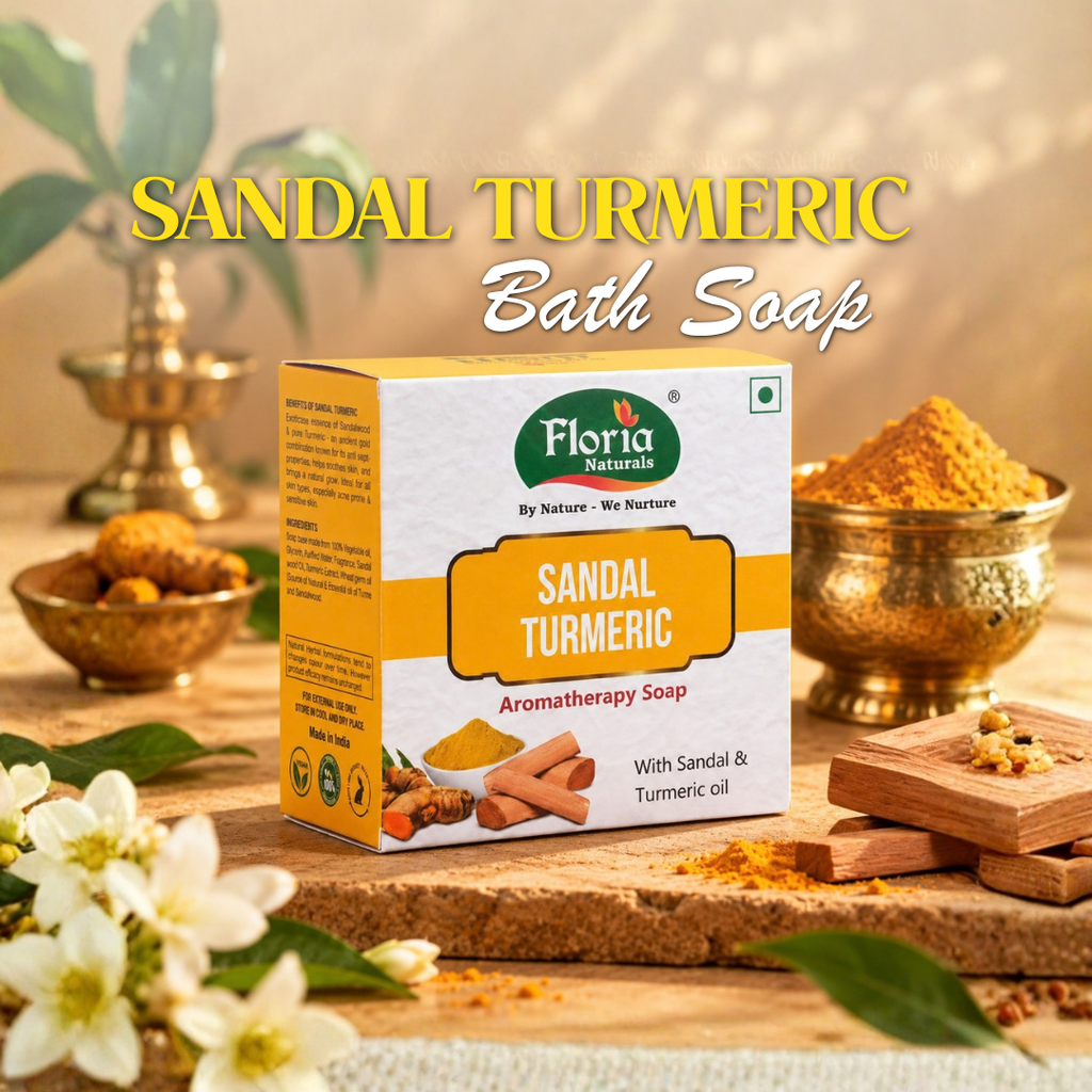 Sandal Turmeric Soap by Floria Naturals